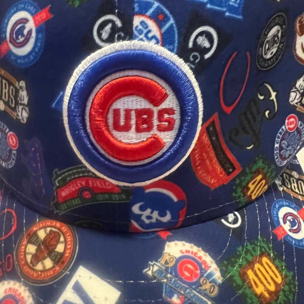 Chicago Cubs Royal OTC All Logos New Era 9FIFTY Snapback Hat One Size Fits Most - Picture 7 of 7